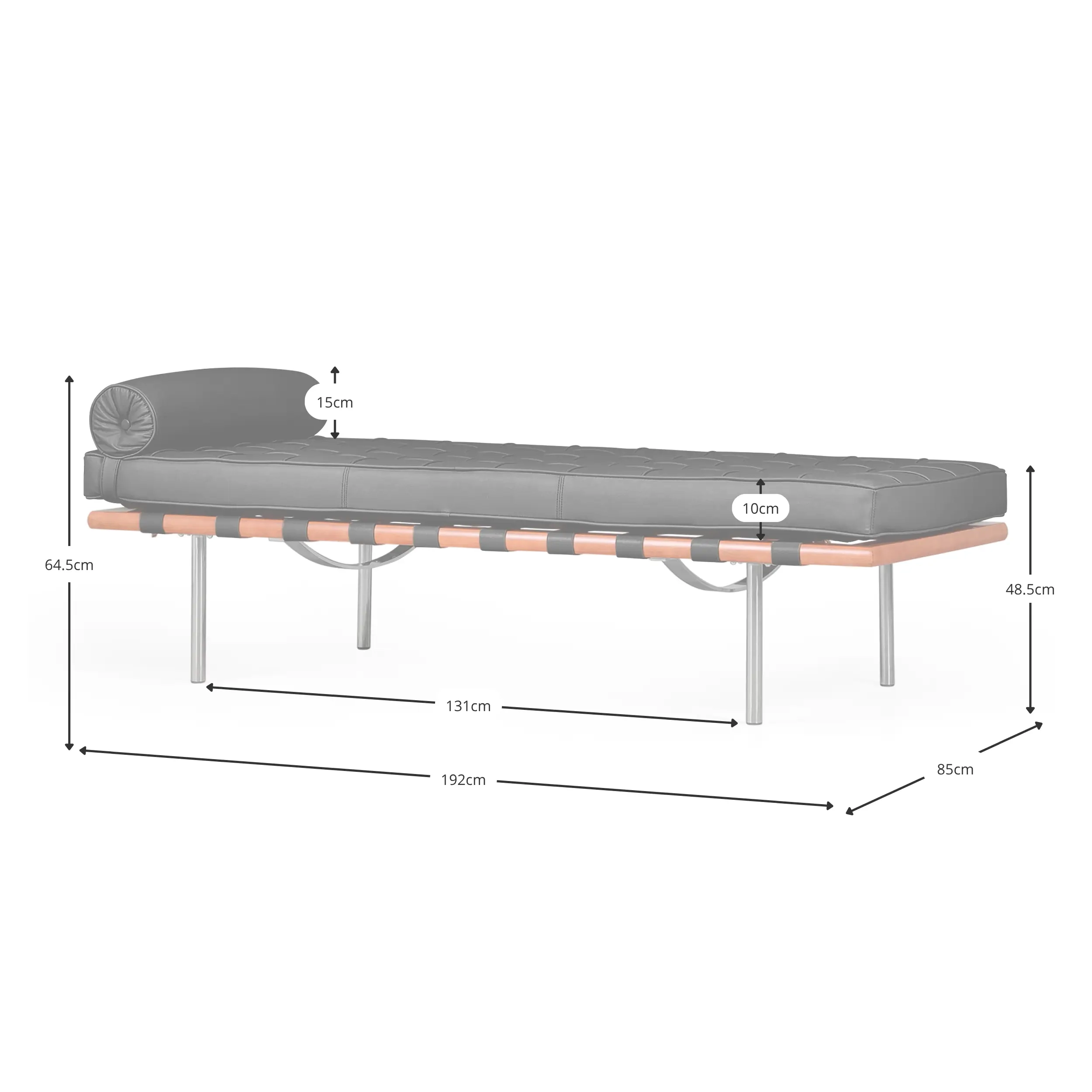 Barcelona Daybed Inspirazione - Mobilie da Disegno - Mobilie Design