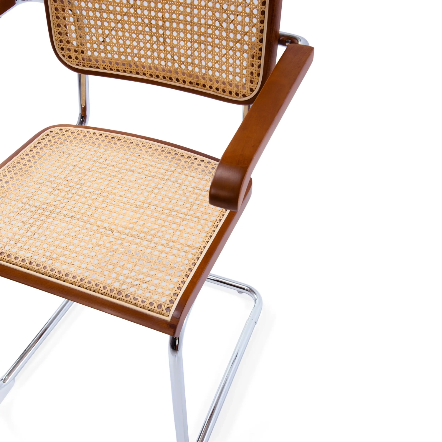 Cesca stoel met armleuningen - Rotan stoelen - Mobelarium