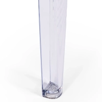 Ghost Square Dining Table 80 cm : Transparent Modern Design