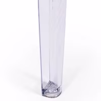 Tavolo da pranzo quadrato Ghost da 80 cm: design trasparente e moderno