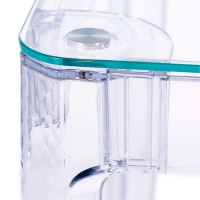 Ghost Square ruokapöytä 80 cm : läpinäkyvä moderni muotoilu
