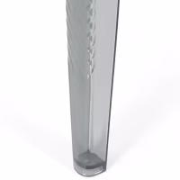 Tavolo da pranzo quadrato Ghost da 80 cm: design trasparente e moderno