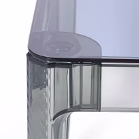 Tavolo da pranzo quadrato Ghost da 80 cm: design trasparente e moderno