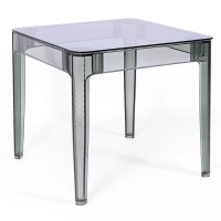 Ghost Kvadratiskt matbord 80 cm : Transparent Modern Design