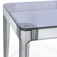 Ghost Square Esstisch 80 cm : Transparentes Modernes Design