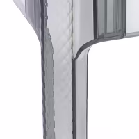 Tavolo da pranzo quadrato Ghost da 80 cm: design trasparente e moderno