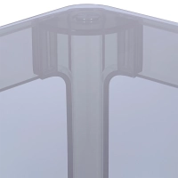 Ghost Kvadratiskt matbord 80 cm : Transparent Modern Design