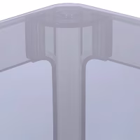 Tavolo da pranzo quadrato Ghost da 80 cm: design trasparente e moderno