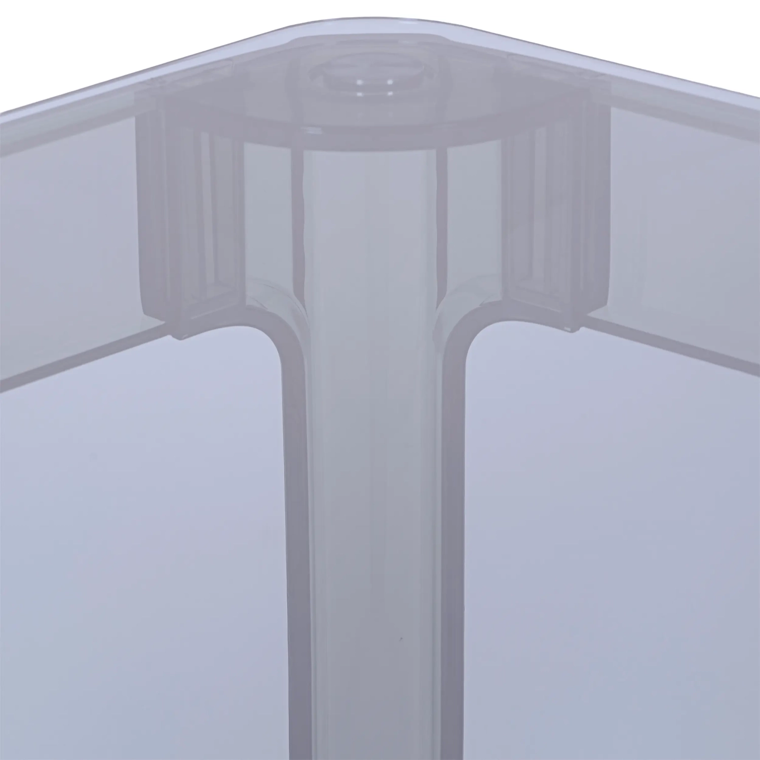 Ghost Square Dining Table 80 cm : Transparent Modern Design