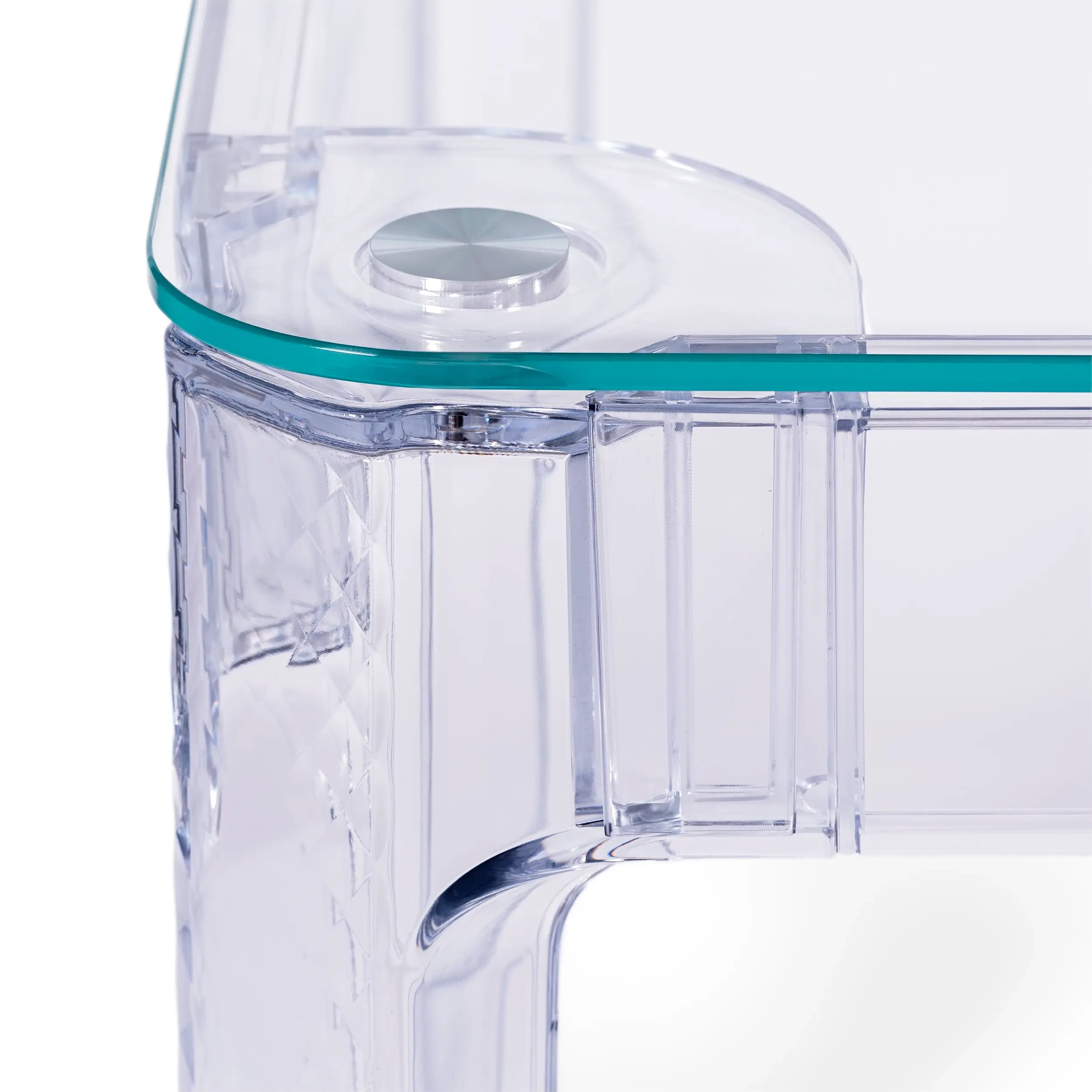 Tavolo da pranzo rettangolare Ghost 120x80 cm | Design trasparente e moderno