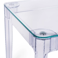 Tavolo da pranzo rettangolare Ghost 120x80 cm | Design trasparente e moderno