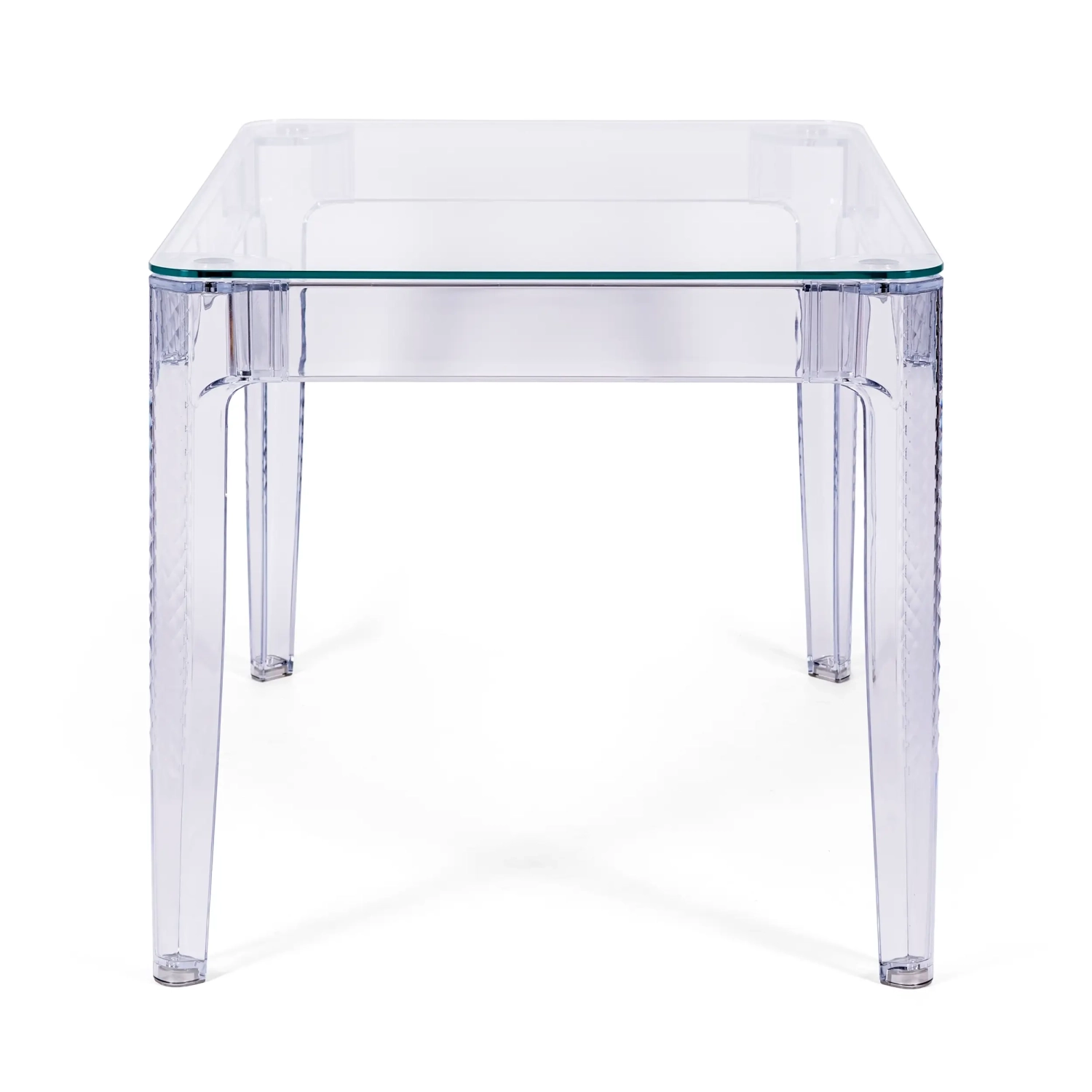 Ghost Rectangular Dining Table 120x80 cm | Transparent and Modern Design