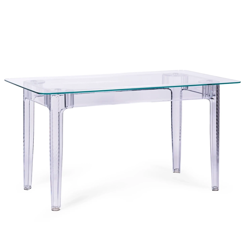 Jídelní stůl Ghost 140x80 cm | Moderní transparentní design