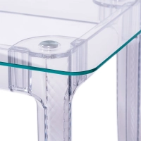 Tavolo da pranzo Ghost 140x80 cm | Design moderno trasparente