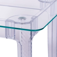 Tavolo da pranzo Ghost 140x80 cm | Design moderno trasparente