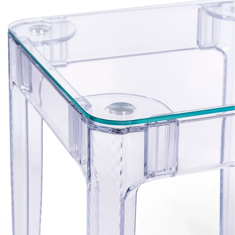 Ghost Square Table 60x60 cm | Transparent and Minimalist Design