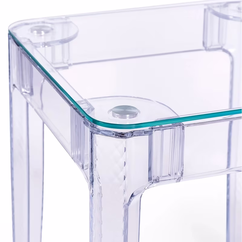 Ghost Square Table 60x60 cm | Transparent et design minimaliste