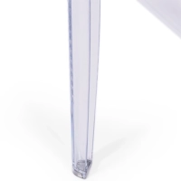 Ghost Square Table 60x60 cm | Transparent and Minimalist Design