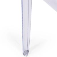 Tavolo quadrato Ghost 60x60 cm | Trasparente e dal design minimalista