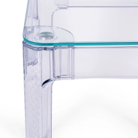 Ghost Square Table 60x60 cm | Transparent et design minimaliste