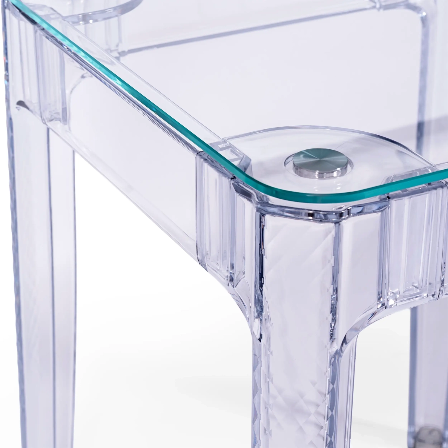 Ghost Square Table 60x60 cm | Transparent et design minimaliste