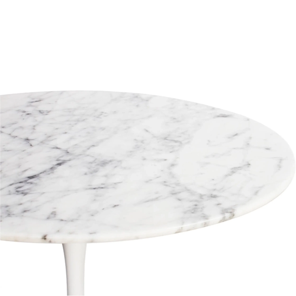 Tavolino Inspiration Tulip Side Marmo di Carrara Ø50 cm | Mobilie Design