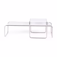 Set di tavolini d'ispirazione Laccio Breuer | Bauhaus Design | Tavolini da caffè e laterali