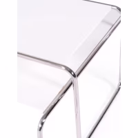 Set di tavolini d'ispirazione Laccio Breuer | Bauhaus Design | Tavolini da caffè e laterali