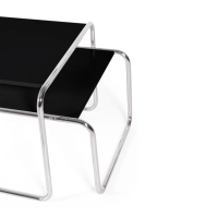 Set di tavolini d'ispirazione Laccio Breuer | Bauhaus Design | Tavolini da caffè e laterali
