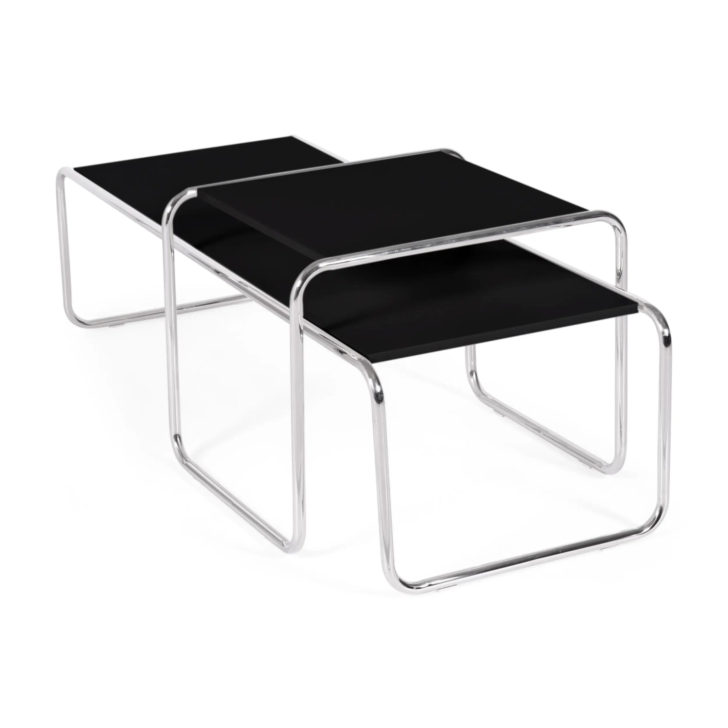 Inspiración conjunto Mesas Laccio Breuer | Diseño Bauhaus | Mesa Centro y Auxiliar