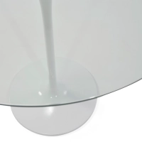 Stůl Tulip skleněný stůl 90 cm | Moderní a elegantní | Mobelarium