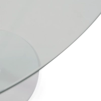 Mesa Tulip de cristal 90 cm | Moderna y Elegante | Mueble Design