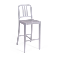 Stool Navi Army 66 cm of Aluminum | Elegant Industrial Design