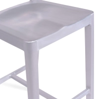 Stool Navi Army 66 cm of Aluminum | Elegant Industrial Design