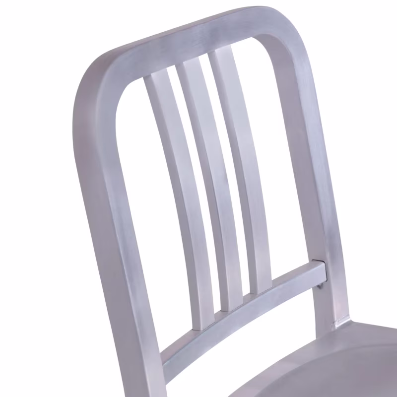 Barstol Navi Army 66 cm i aluminium | Stilren industridesign