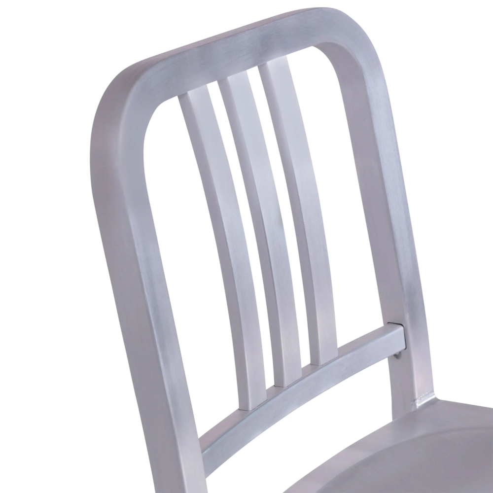 Sgabello Navi Army 66 cm in alluminio | Design industriale elegante