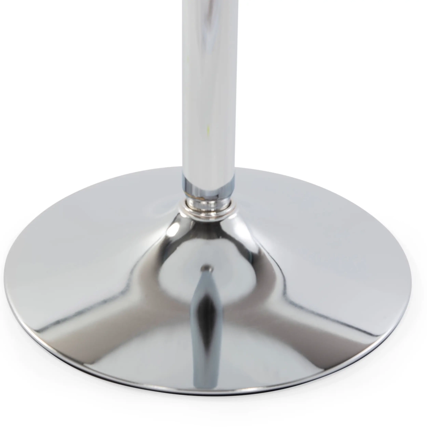 Boom 60 cm high table - Modern table with chrome base for kitchen or bar