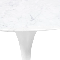 Inspirazione Tavolo Tulip 100Ø in Marmo di Carrara - Mobilie Design