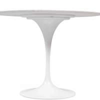 Inspiratie Tulip 100Ø Design Tafel in Carrara Marmer - Meubeldesign