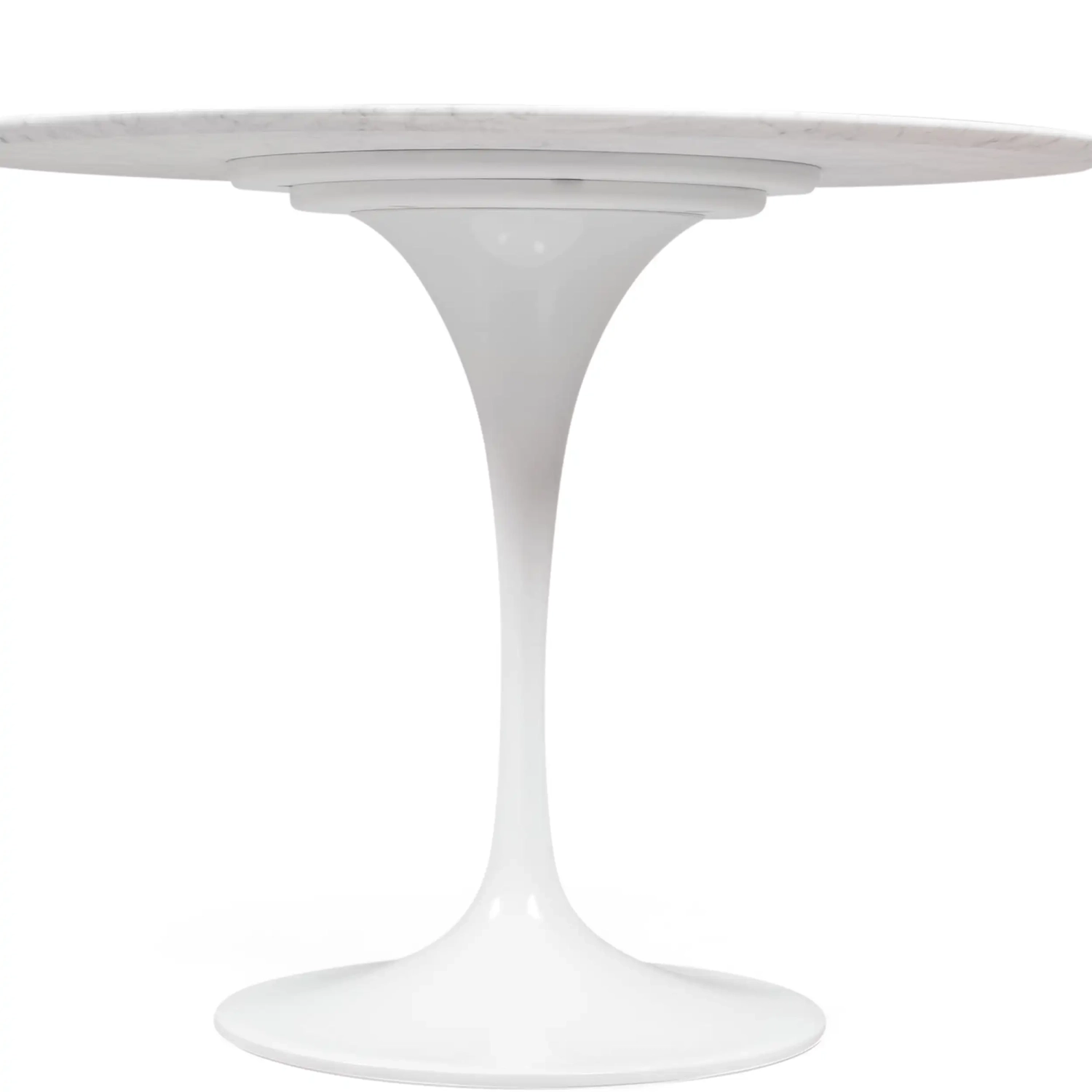 Inspiratie Tulip 100Ø Design Tafel in Carrara Marmer - Meubeldesign