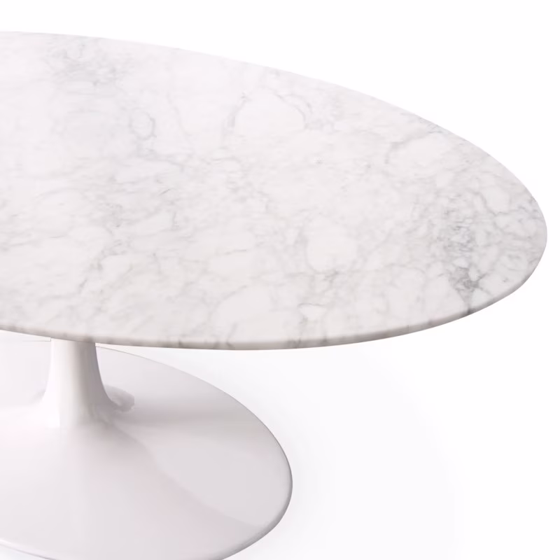 Inspiration Tulip Coffee Table i Carrara Marble - Möbeldesign