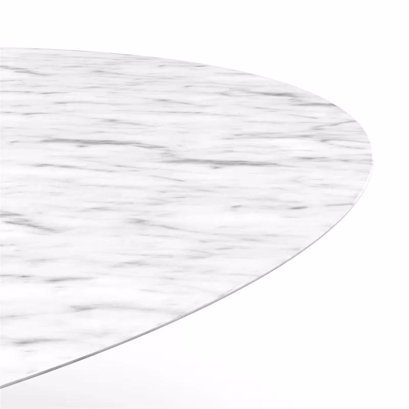 Oval Table Tulip 199 cm Carrara Marble | Saarinen Design for Luxury Dining Rooms