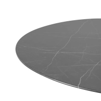 Mesa de Jantar Inspiration Tulip em Mármore Marquina - Móveis Design
