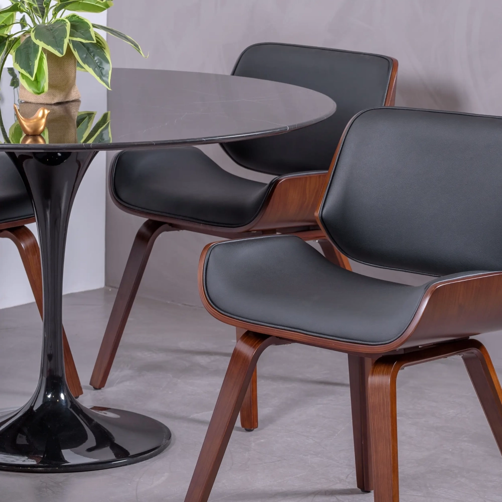 Ispirazione Tavolo design Tulip - in Marmo Marquina - Mobilie Design