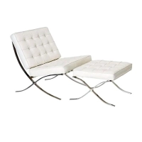 Inspirazione Sedia Berlin con Ottoman in Ecopelle - MobilieDesign