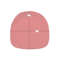 Copri cuscino per sedia Tulip Braccioli Cotone Copri cuscino in cotone | Ricambio in velcro lavabile