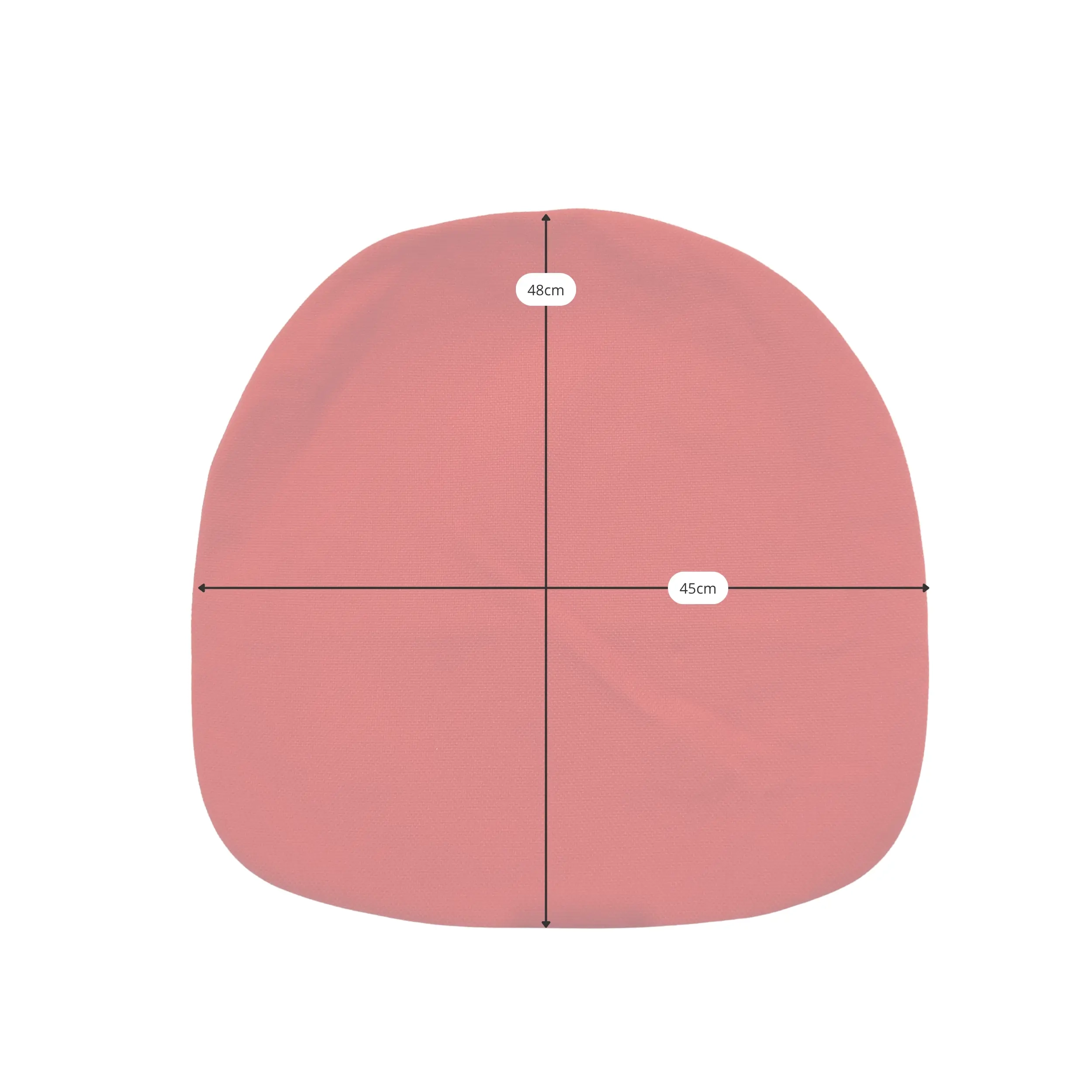 Copri cuscino per sedia Tulip Braccioli Cotone Copri cuscino in cotone | Ricambio in velcro lavabile