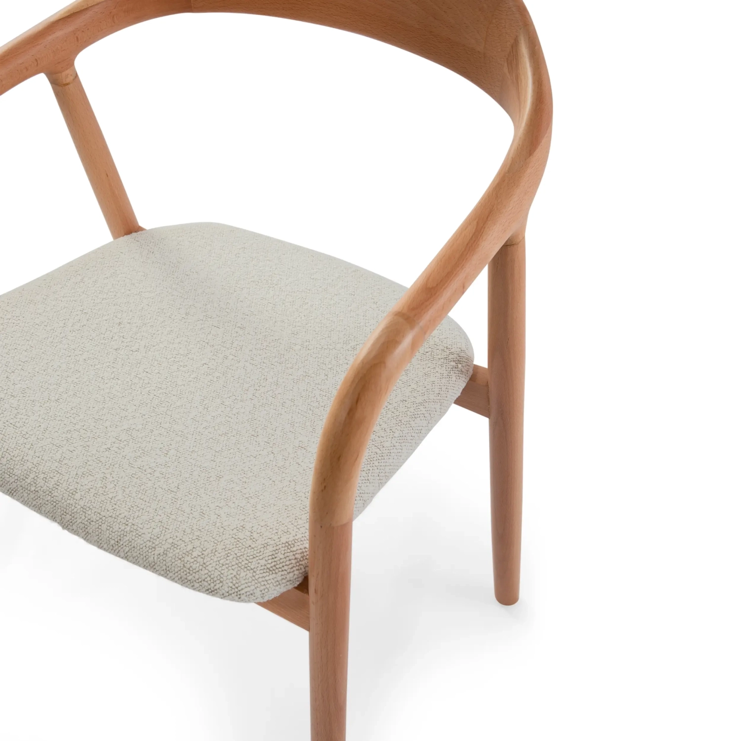 Warsow Nordic Eetkamerstoel in Natuurlijk Hout | Elegant & Comfortabel Ontwerp