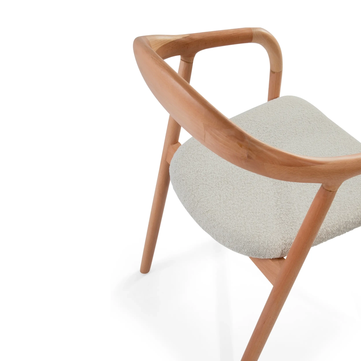 Warsow Nordic Silla de comedor de madera natural | Diseño elegante y confortable
