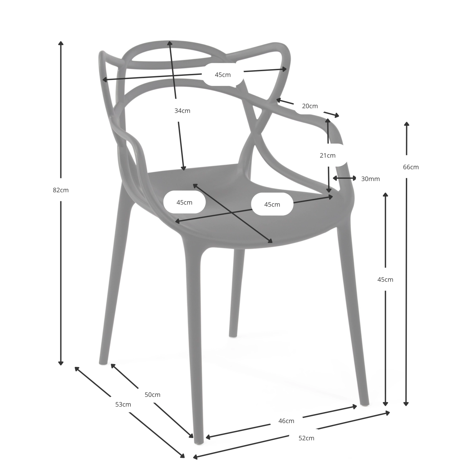 Krzesło Inspiration Masters - Krzesło do projektowania na zewnątrz - meble designerskie